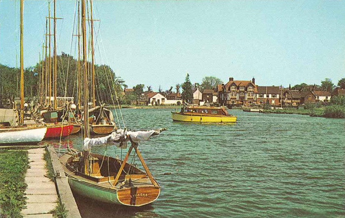 The River Bure at Horning 1960s