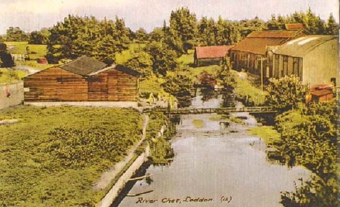 The River Chet at Loddon c1930s