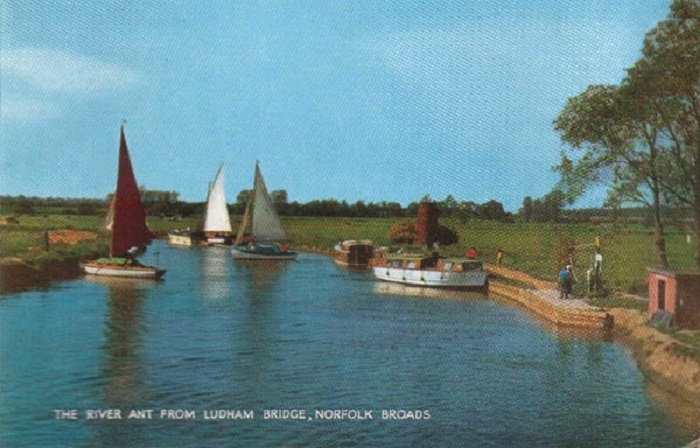 The River Ant from Ludham Bridge 1960s.