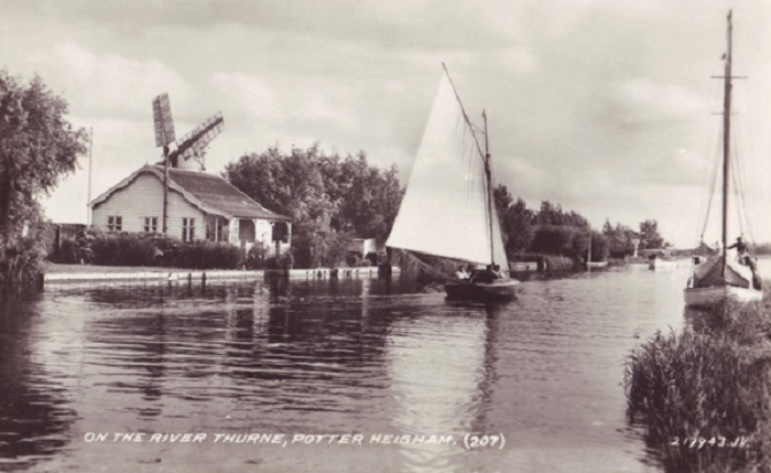 On The River Thurne at Potter Heigham 1930s