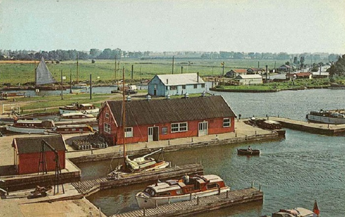 Herbert Woods Broadshaven boatyard at Potter Heigham 1960s