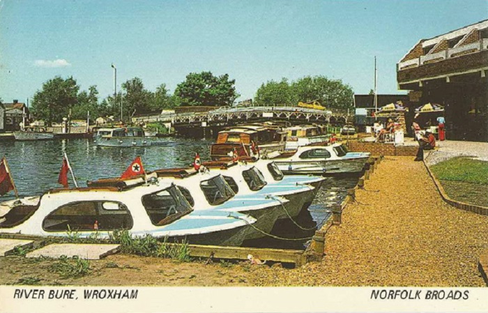The Hotel Wroxham and Wroxham Bridge 1970s