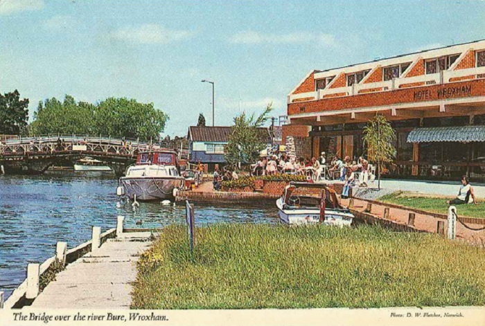 The Hotel Wroxham and Wroxham Bridge 1970s
