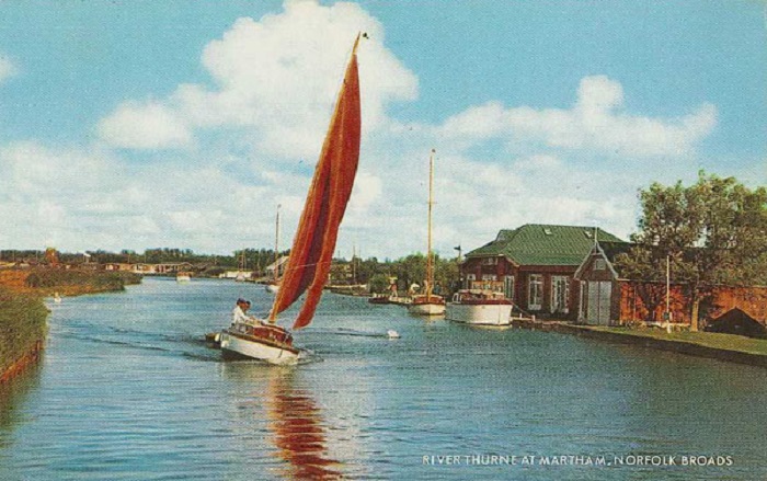 The River Thurne at Martham c1960s